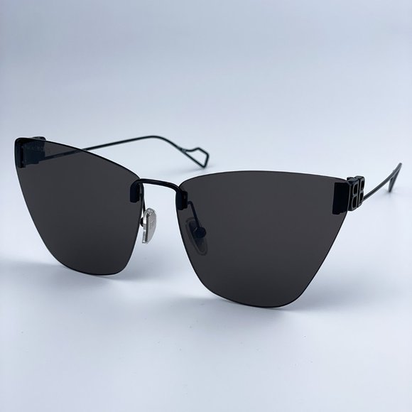 Balenciaga Dark Gray Rimless Sunglasses main image 10